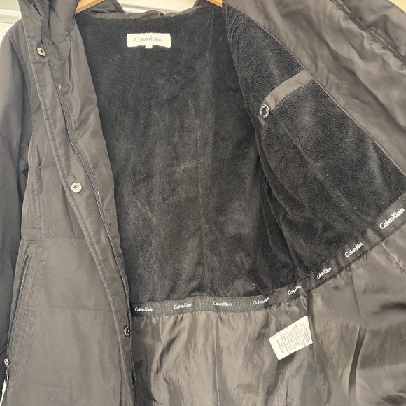Calvin Klein 🔥 Black Down Puffer Jacket – Duck Down feather fill, Winter Coat - Picture 4 of 7
